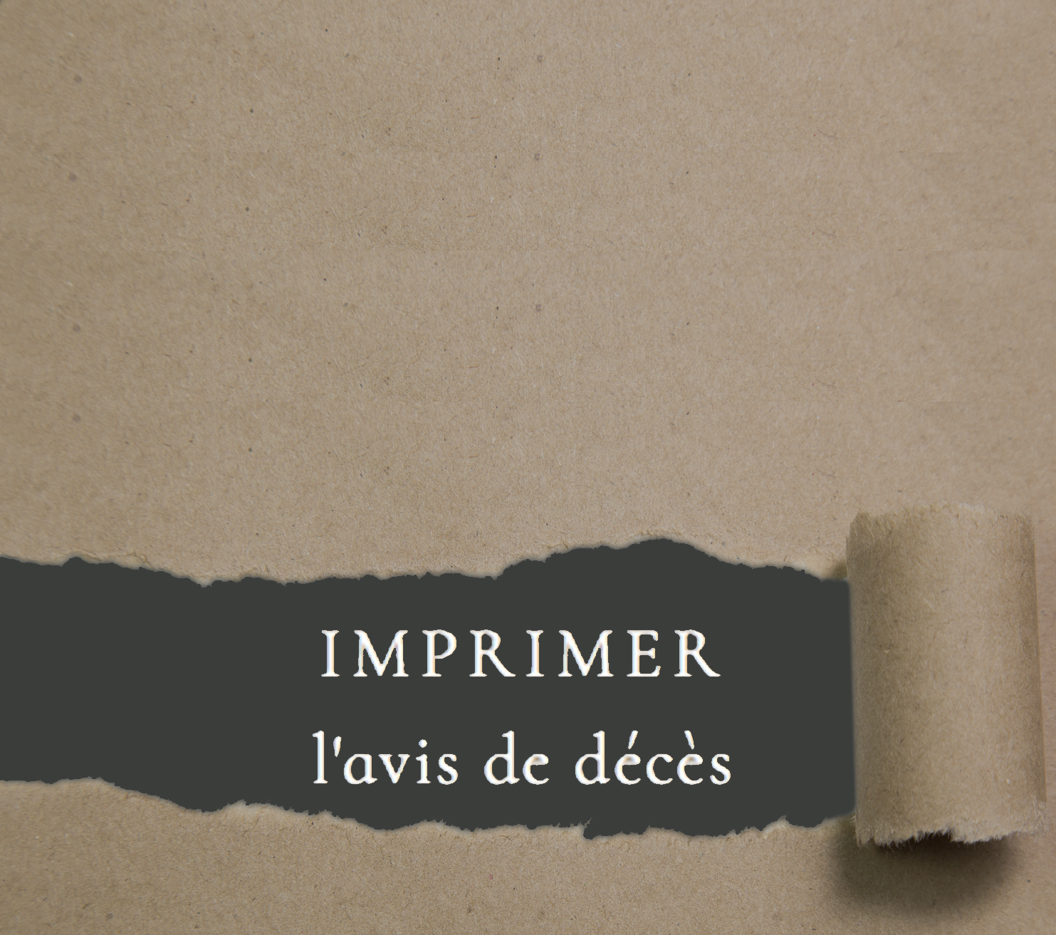 Imprimer l'avis de décès'